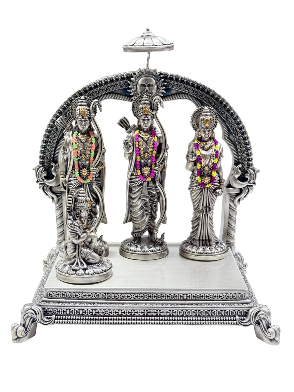 Ram Darbar Statue with Sita, Lakshman, and Hanuman